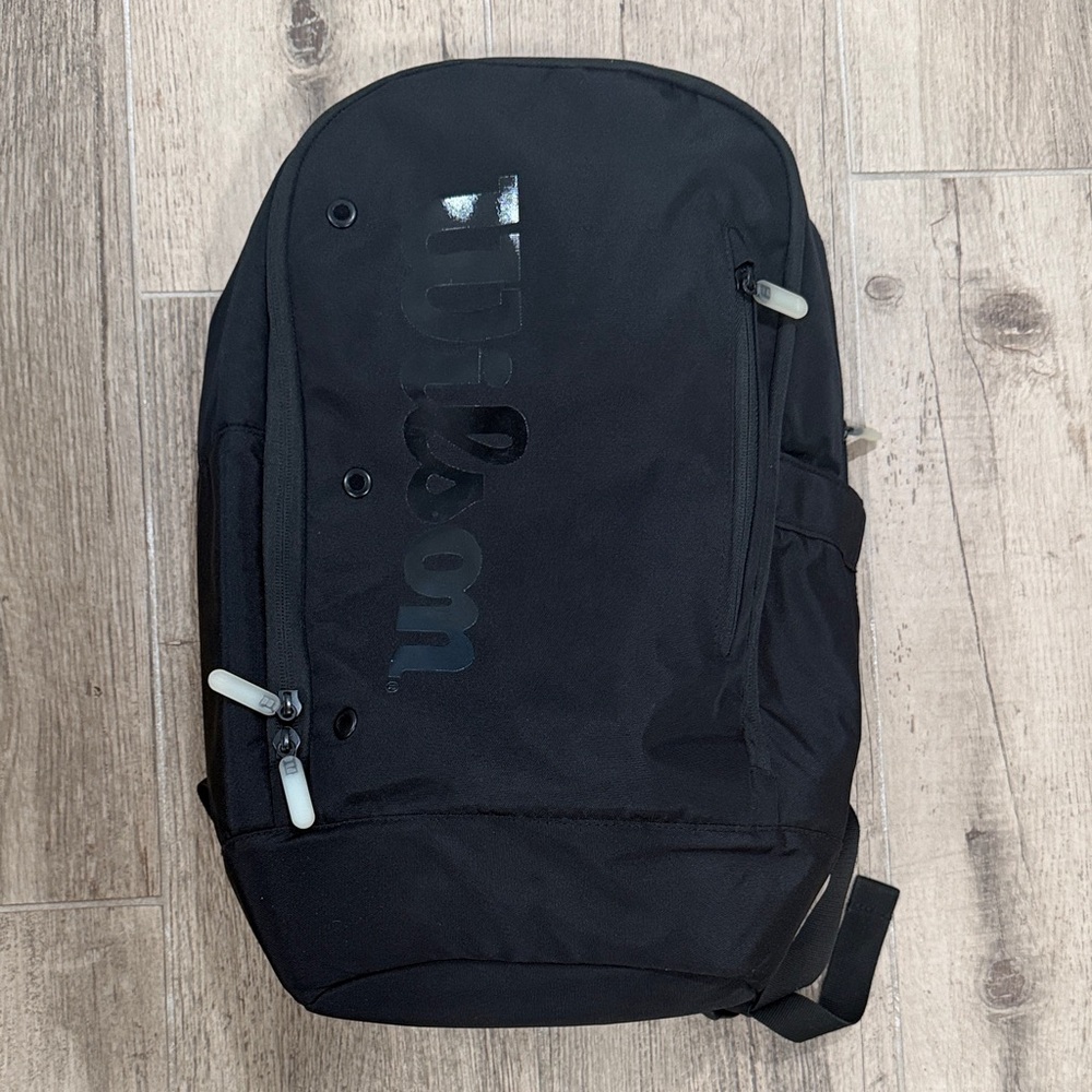 Wilson Black Men's Backpack with Logo